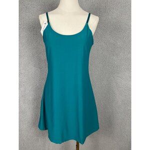 Ovruns Women's Sleeveless Tennis Dress  Adjustable Straps Built-In Shorts L NWT